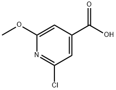 2-氯-6-甲氧基异烟酸 结构式