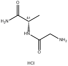 H-GLY-ALA-NH2 · HCL 结构式