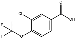 3-氯-4-(三氟甲氧基)苯甲酸 结构式