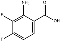 2-氨基-3,4-二氟苯甲酸 结构式