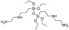 1,2-Ethanediamine, N,N-(1,1,3,3-tetraethoxy-1,3-disiloxanediyl)di-3,1-propanediylbis- 结构式