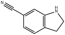2,3-二氢-1H-吲哚-6-甲腈盐酸盐 结构式