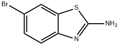 2-氨基-6-溴苯并噻唑 结构式