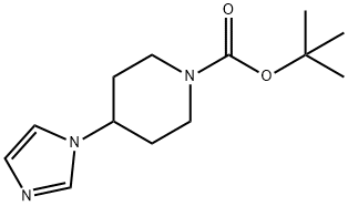 tert-Butyl 4-(1H-imidazol-1-yl)piperidine-1-carboxylate 结构式