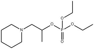 Phosphoric acid 1-methyl-2-piperidinoethyldiethyl ester 结构式