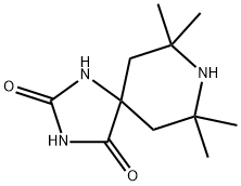 7,7,9,9-四甲基-1,3,8-三氮杂螺[4,5]癸烷-2,4-二酮 结构式