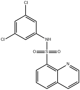 N-(3,5-dichlorophenyl)quinoline-8-sulfonamide 结构式
