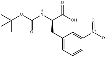 BOC-D-3-NITROPHENYLALANINE 结构式