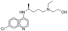 (R)-(-)-Hydroxy Chloroquine Diphosphate 结构式