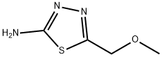5-(甲氧基甲基)-1,3,4-噻二唑-2-胺 结构式