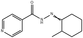 N'-(2-Methylcyclohexylidene)isonicotinic hydrazide 结构式