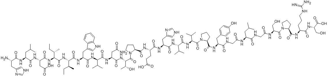 (D-VAL22)-BIG ENDOTHELIN-1 FRAGMENT (16-38) (HUMAN) 结构式