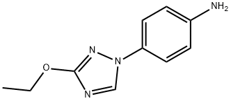 Benzenamine, 4-(3-ethoxy-1H-1,2,4-triazol-1-yl)- (9CI) 结构式