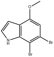 6,7-二溴-4-甲氧基吲哚 结构式