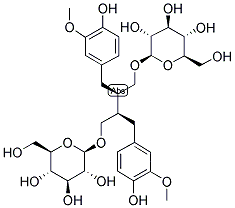 2,3-双(3-甲氧基-4-羟基苄基)丁烷-1,4-二醇 1,4-二葡萄糖甙 结构式