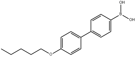4-戊氧基联苯硼酸 结构式