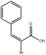 (E)-2-Bromo-3-phenyl-2-propen-1-oic acid 结构式