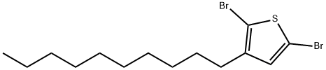 2,5-二溴-3-癸基噻吩 结构式