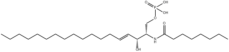 C8 CERAMIDE-1-PHOSPHATE 结构式