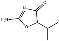 2-氨基-5-异丙基-1,3-噁唑-4(5H)-酮 结构式