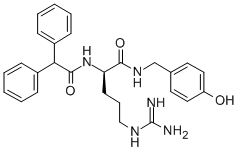 DIPHENYLACETYL-D-ARG-4-HYDROXYBENZYLAMIDE 结构式