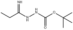 Hydrazinecarboxylic acid, 2-(1-iminopropyl)-, 1,1-dimethylethyl ester (9CI) 结构式