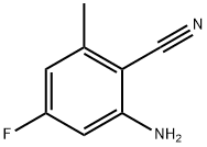 2-氨基-4-氟-6-甲基苯腈 结构式