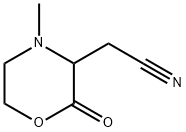 3-Morpholineacetonitrile,4-methyl-2-oxo-(9CI) 结构式