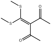 3-[双(甲基硫烷基)亚甲基]-2,4-戊二酮 结构式
