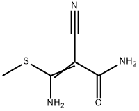 2-Propenamide,  3-amino-2-cyano-3-(methylthio)- 结构式