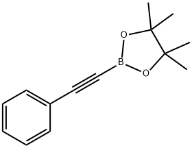 2-苯基-1-乙炔基硼酸频那醇酯 结构式