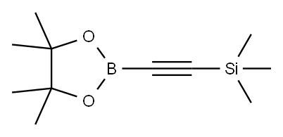 TRIMETHYL((4,4,5,5-TETRAMETHYL-1,3,2-DIOXABOROLAN-2-YL)ETHYNYL)SILANE 结构式