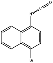 1-溴-4-萘基异氰酸酯 结构式
