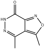 3,4-二甲基-6H-异噁唑并[3,4-D]哒嗪-7-酮 结构式