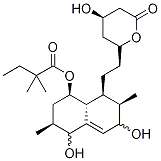 3',5'-二氢二醇辛伐他汀(非对映体的混合物) 结构式