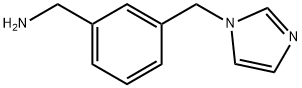 {3-[(1H-咪唑-1-基)甲基]苯基}甲胺 结构式