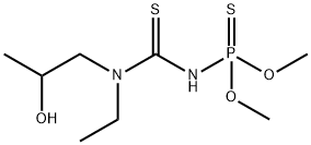 Ethyl(2-hydroxypropyl)thiocarbamoylamidothiophosphoric acid O,O-dimethyl ester 结构式