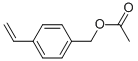 4-乙烯苄基乙酸酯 结构式