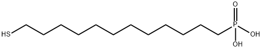12-巯基十二烷基磷酸 结构式