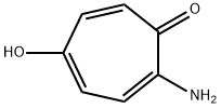 2-Amino-5-hydroxy-2,4,6-cycloheptatrien-1-one 结构式