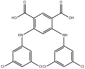 Isophthalic  acid,  4,6-bis(3,5-dichloroanilino)-  (8CI) 结构式