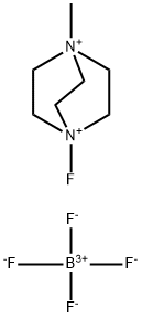 1-氟-4-甲基-1,4-二氮杂双环[2.2.2]辛烷四氟硼酸盐 结构式