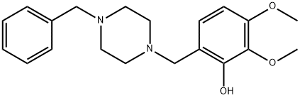 (2,3-DIMETHOXY-6[[4-PHENYLMETHYL)-1-PIPERAZINYL]METHYL]PHENOL DIHYDROCHLORIDE 结构式