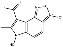 8-ACETYL-6-HYDROXY-7-METHYL-6H-[1,2,5]OXADIAZOLO[3,4-E]INDOLE 3-OXIDE