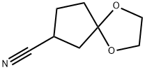 1,4-Dioxaspiro[4.4]nonane-7-carbonitrile 结构式