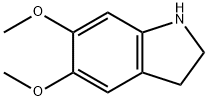 5,6-二甲氧基吲哚啉 结构式
