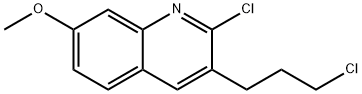 2-CHLORO-3-(3-CHLOROPROPYL)-7-METHOXYQUINOLINE 结构式