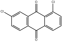 1,7-Dichloro-9,10-anthraquinone 结构式