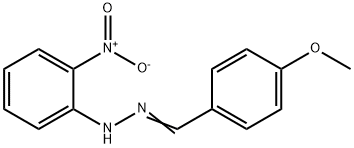p-Anisaldehyde o-nitrophenyl hydrazone 结构式