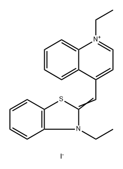 1,3`-二乙基-4,2`-喹啉硫代花菁碘化物 结构式